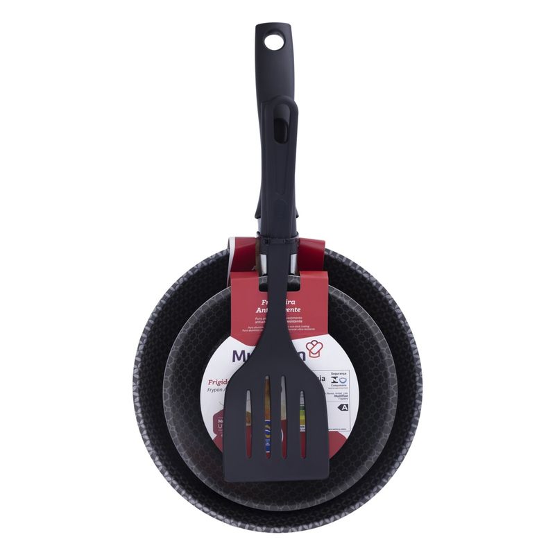 JogodeFrigideirasemAluminioAntiaderente+EspatulaMultiflonEssencial3pecas-71112