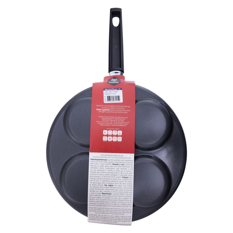 FrigideiraparaOvosemAluminioAntiaderentePretaMultiflonGourmet24cm-71151