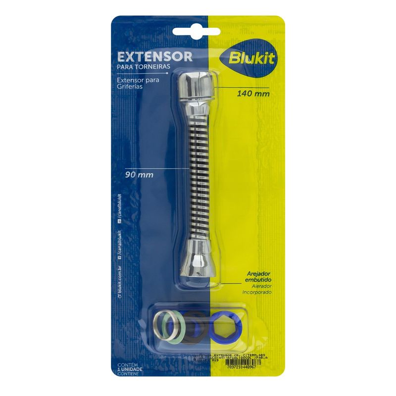 ExtensorparaTorneiraCromadocomArejadorBlukit140mmx90mm-71266