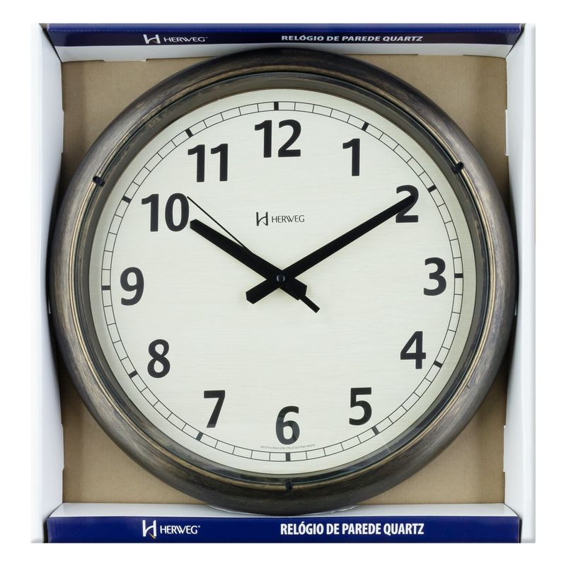 RelogiodeParedeRedondoHerwegOuroEnvelhecido40cmRelogiodeParedeRedondoHerwegOuroEnvelhecido-72390