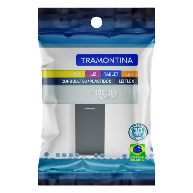 ModuloInterruptorSimplesGrafiteLizTramontina-72745