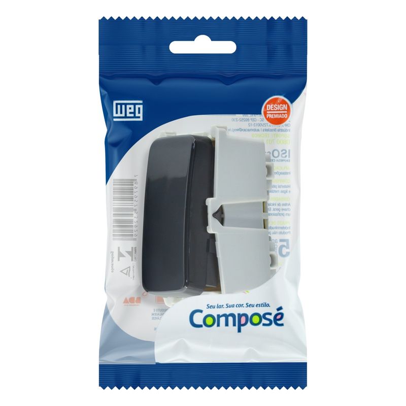 ModuloInterruptor1TeclaSimplesWegComposePreto-73953