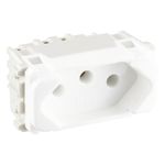 ModuloTomada2Pinos+TerraBrancaWegCompose10A-74947