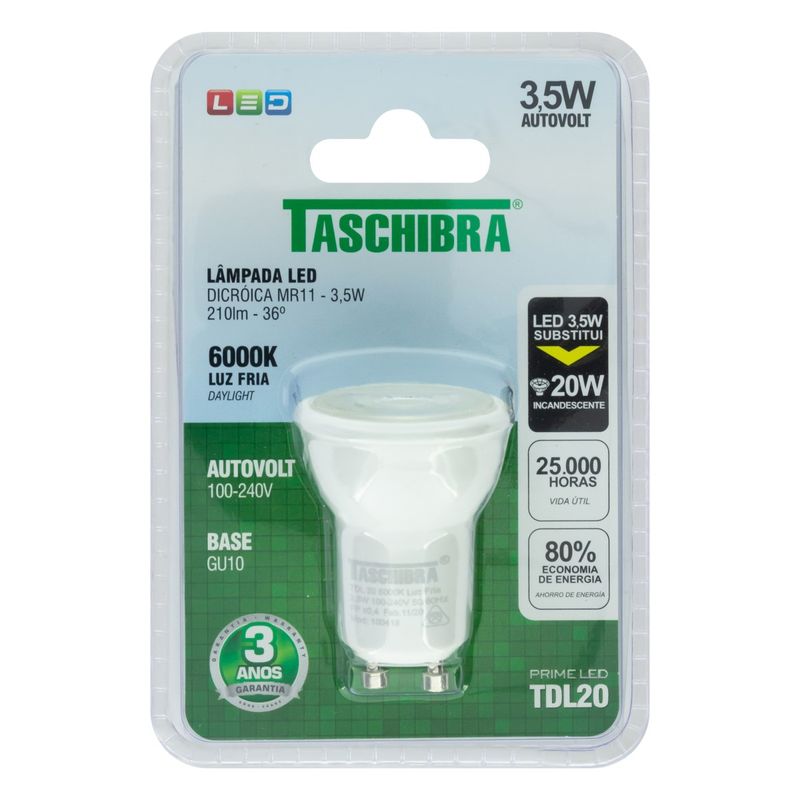 LampadaLedDicroicaTaschibra6000K35W-82492