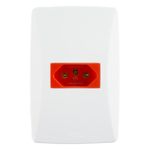 TomadaHorizontalVermelha2Pinos+TerraMec-TronicPetra20A-83070