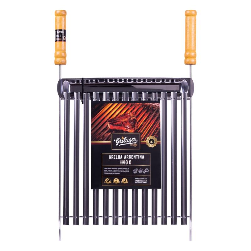 GrelhaArgentinaemInoxGrilazer40cmx40cm-57642