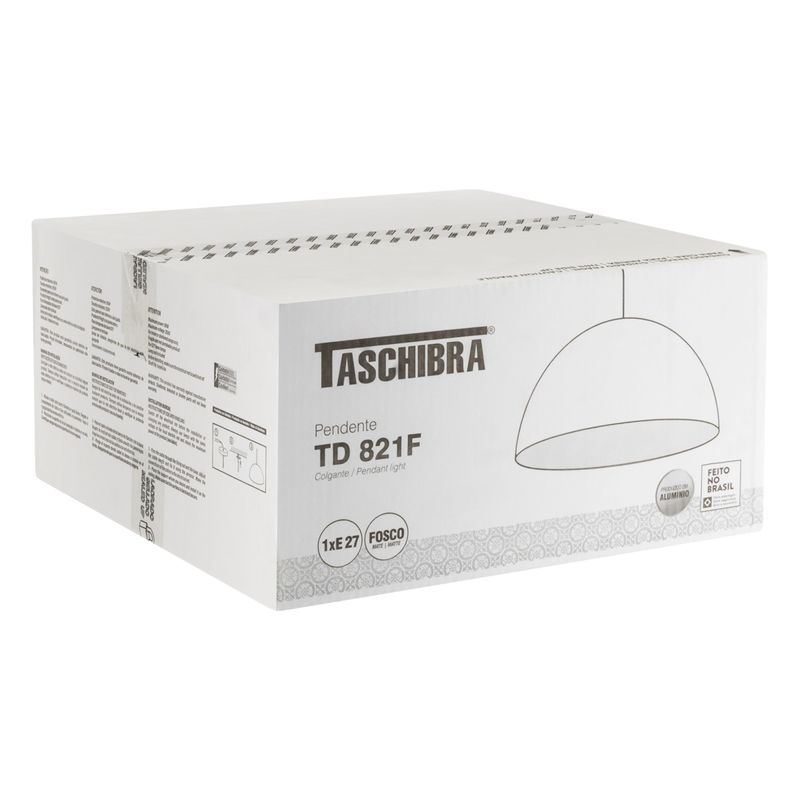 PendentedeAluminioTD821FVermelhoTaschibra1xE27-64078