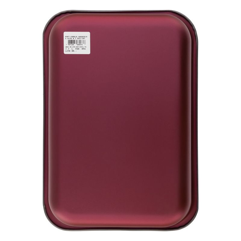 AssadeiraRetangularemAluminioAntiaderenteMtaCereja33ln2-78105