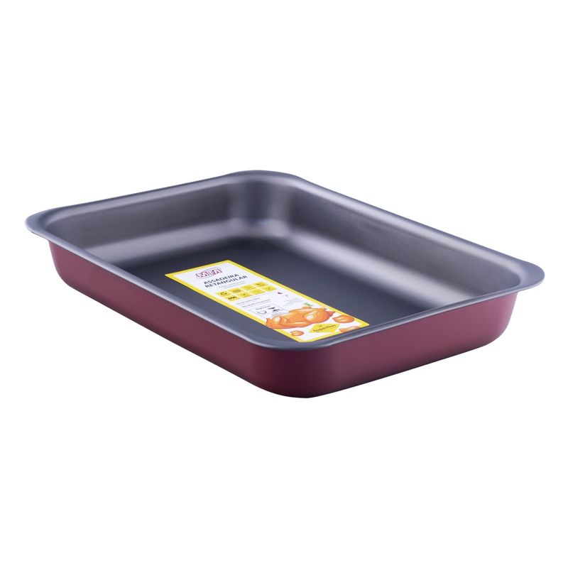 AssadeiraRetangularemAluminioAntiaderenteMtaCereja58ln4-78113