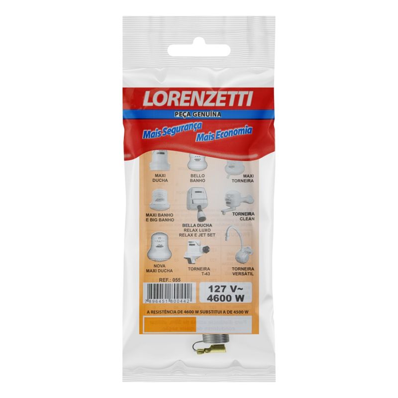 ResistenciaparaChuveiroeTorneirasMultitemperaturaLorenzettiRef:0554600W127V-81655