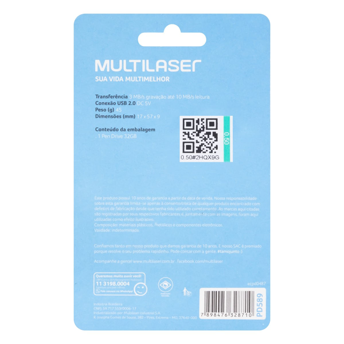 PenDrive32gbTwistMultilaser-101009