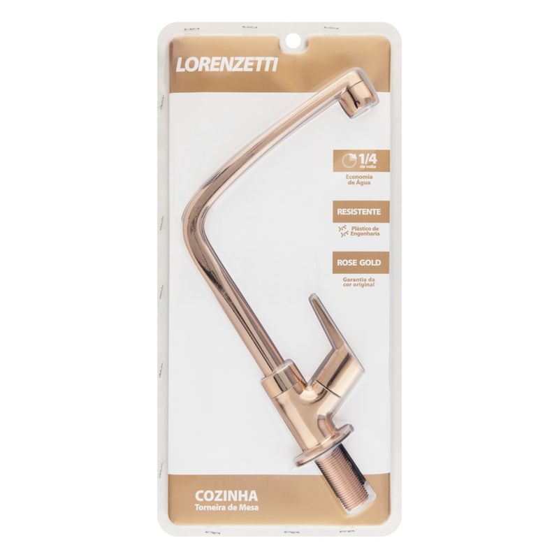 TorneiraparaCozinhadeBancadaLorenzettiRoseGold1/4devolta-107092