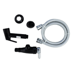 DuchaHigienica1/4deVoltaLorenzettiPretaeCromada-108023