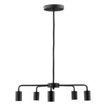 PendentedeAluminioDropsPretoTaschibra5xE27-108383