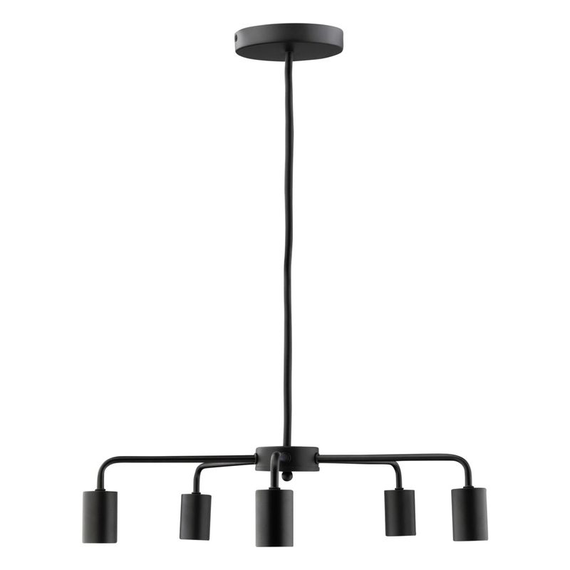 PendentedeAluminioDropsPretoTaschibra5xE27-108383