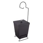 LixeiracomSuporteparaPapelHigienicoStolfPreta65l-9285