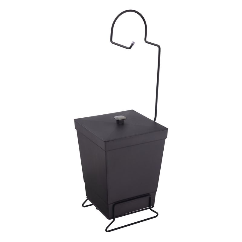 LixeiracomSuporteparaPapelHigienicoStolfPreta65l-9285