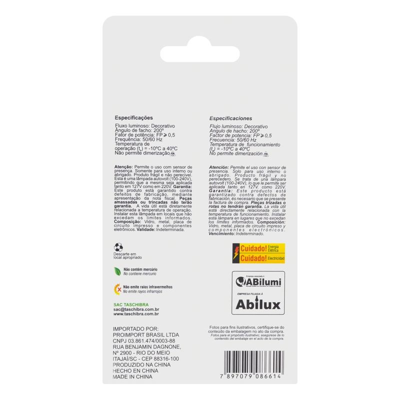 LampadadeLedG95FilamentoDefletoraAmbarTaschibra3W2200W-19731