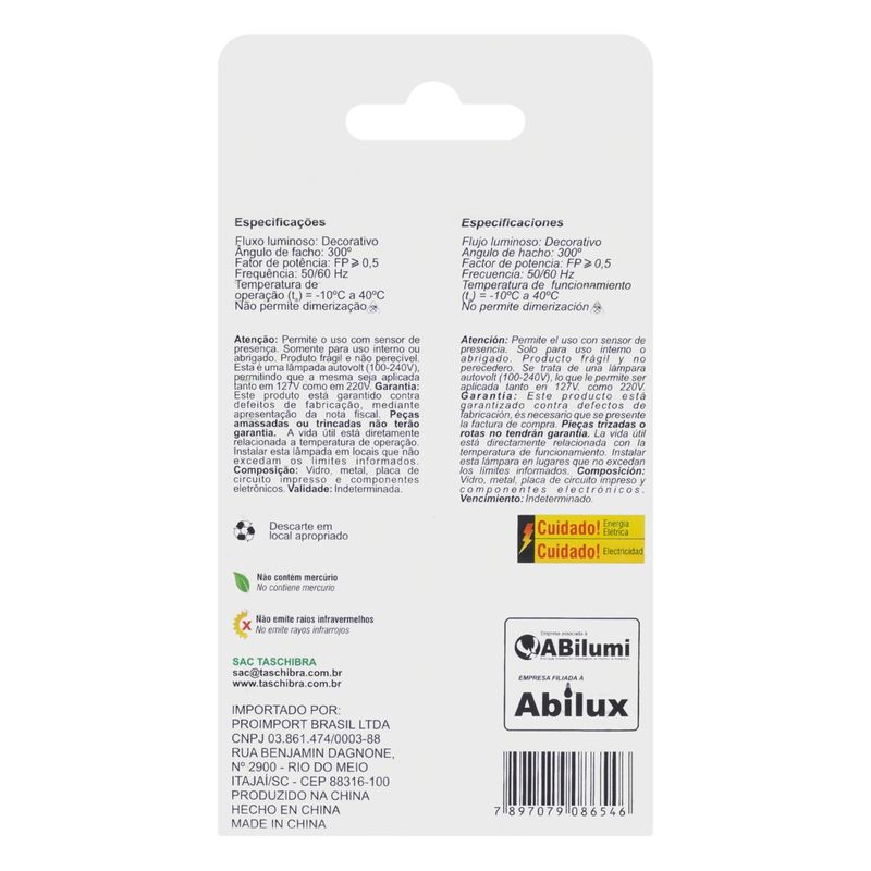 LampadadeLedG95FilamentoVintageGloboTaschibra3WLuzAmbar-19743