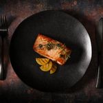 PratoSobremesadeCeramicaStonewareOrganicoPortoBrasilPretoMatte19cm-132940