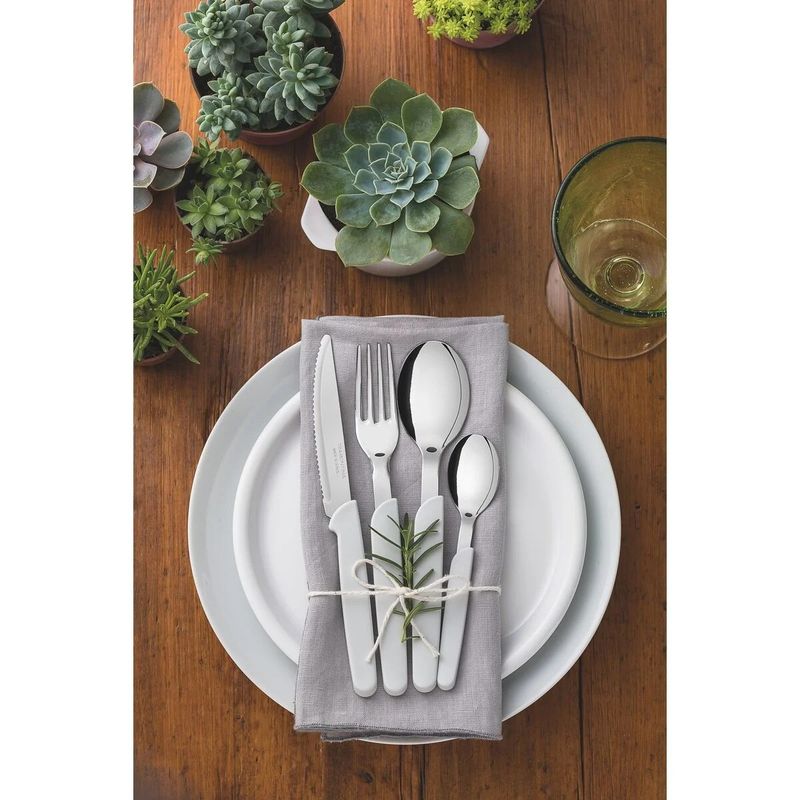 FaqueiroemAcoinoxcomCaboNaturalTramontinaCarmel24pecas-140144