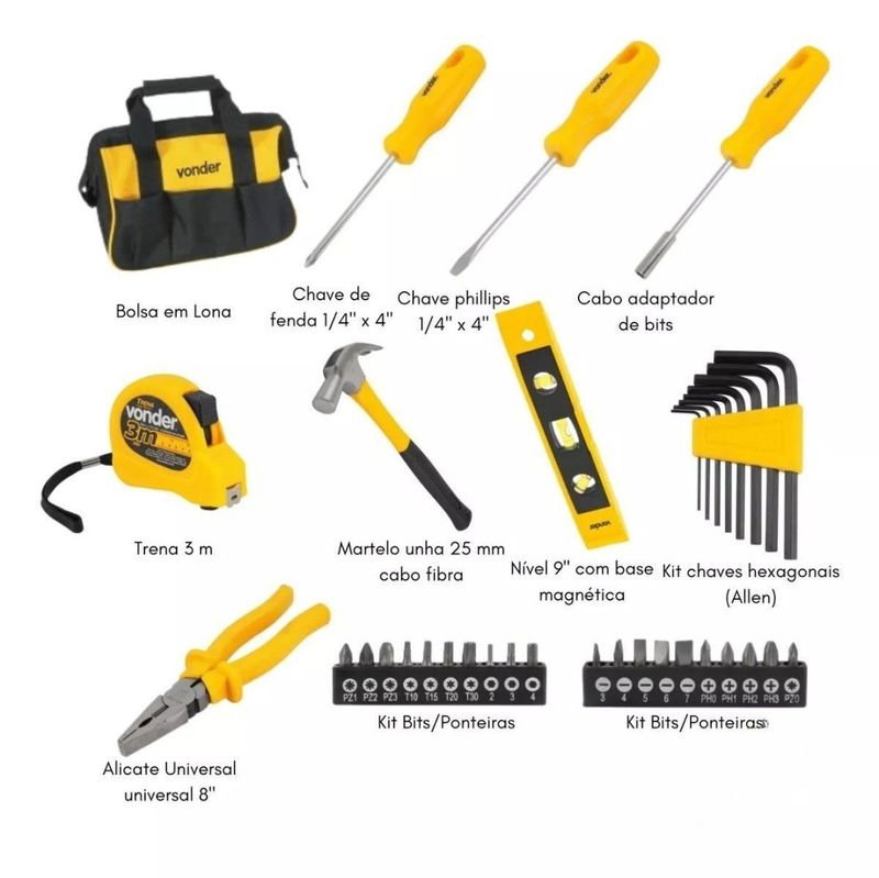 JogodeFerramentascomBolsaVondercom36pecas-148339