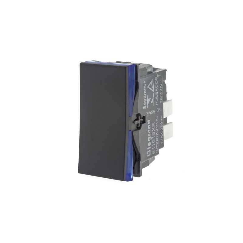 ModuloInterruptor1TeclaSimplesLegrandPialPlus+Preto-151452