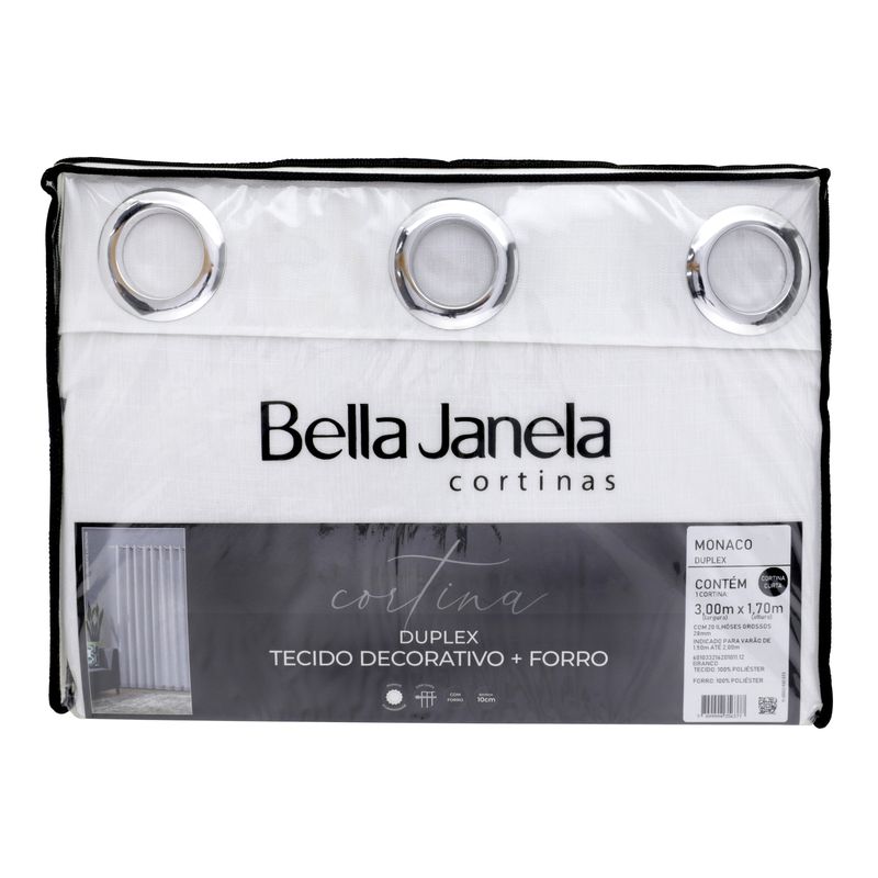 CortinaDuplexMonacoBellaJanelaBranca170mx300m-156700