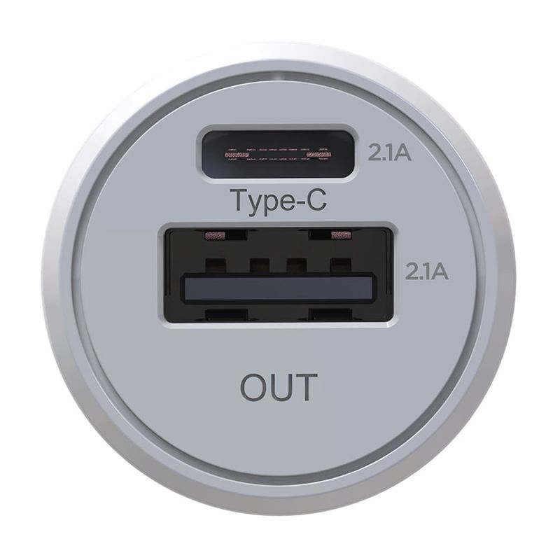 CarregadorVeicularTipoC+USB21AElgBranco-152409