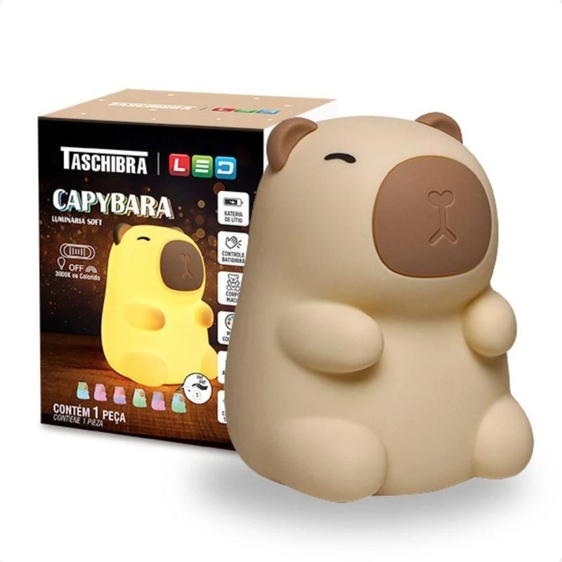 LuminariaSoftdeLedCapybaraRecarregavelTaschibra-160587
