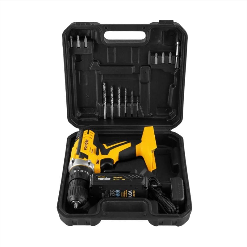 ParafusadeiraeFuradeiradeImpactoVonder20V17Pecas-164444