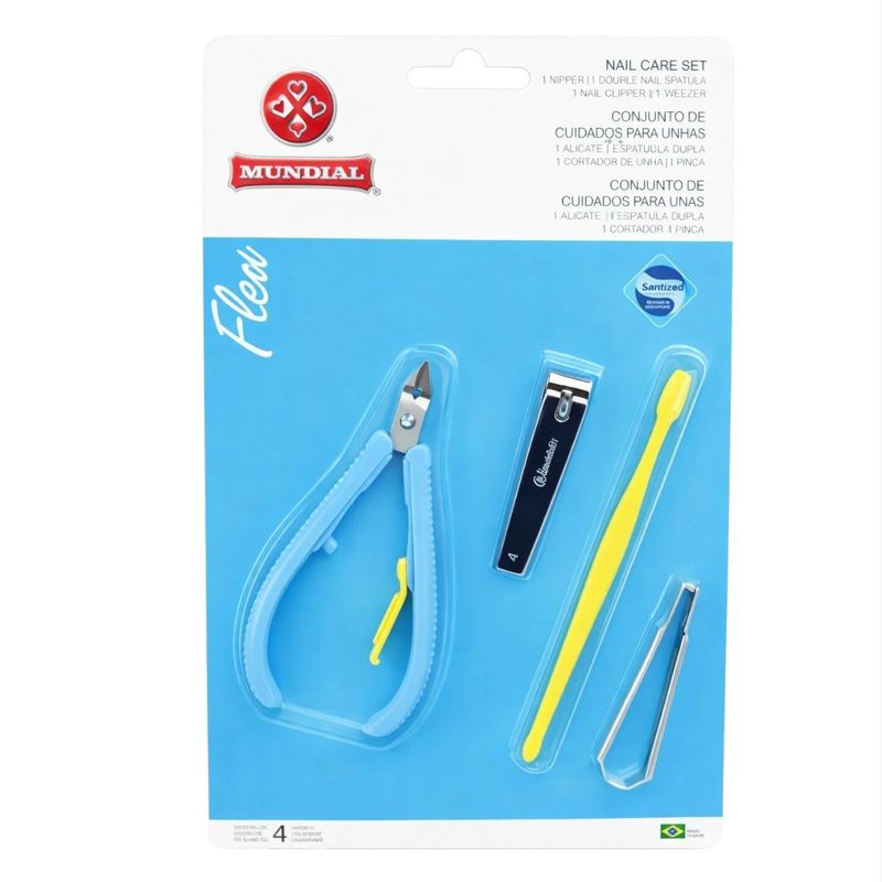 KitFlexdeManicureMundialPersonalCareSortido4pecas-168468
