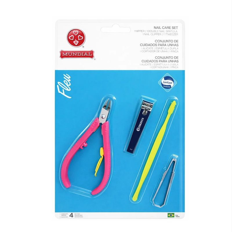 KitFlexdeManicureMundialPersonalCareSortido4pecas-168470