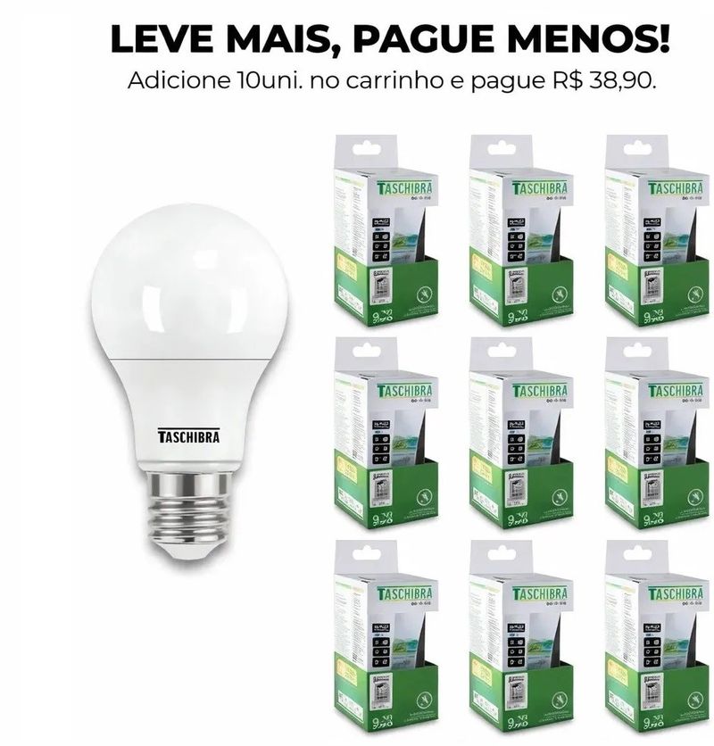 LampadaLedTKL60Taschibra6500K9W-169374