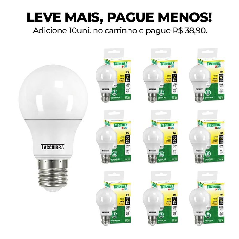 LampadaLedTKL60Taschibra3000K9W-170076