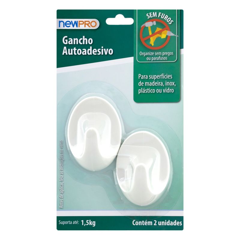 GanchoAutoAdesivoNewpro2unidadesBranco-55662