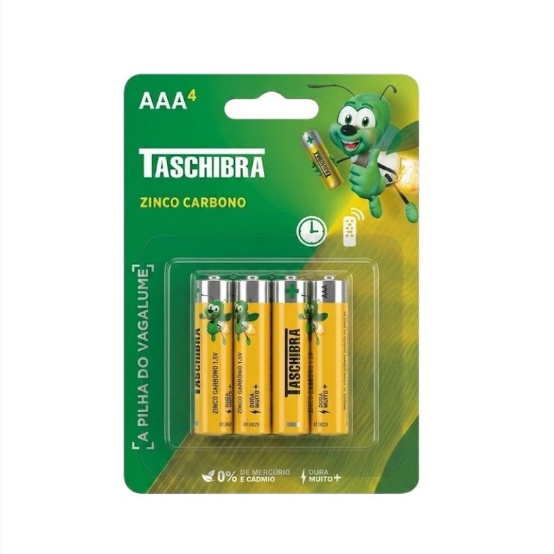 PilhaZinco-CarbonoAAATaschibra4Unidades-170795
