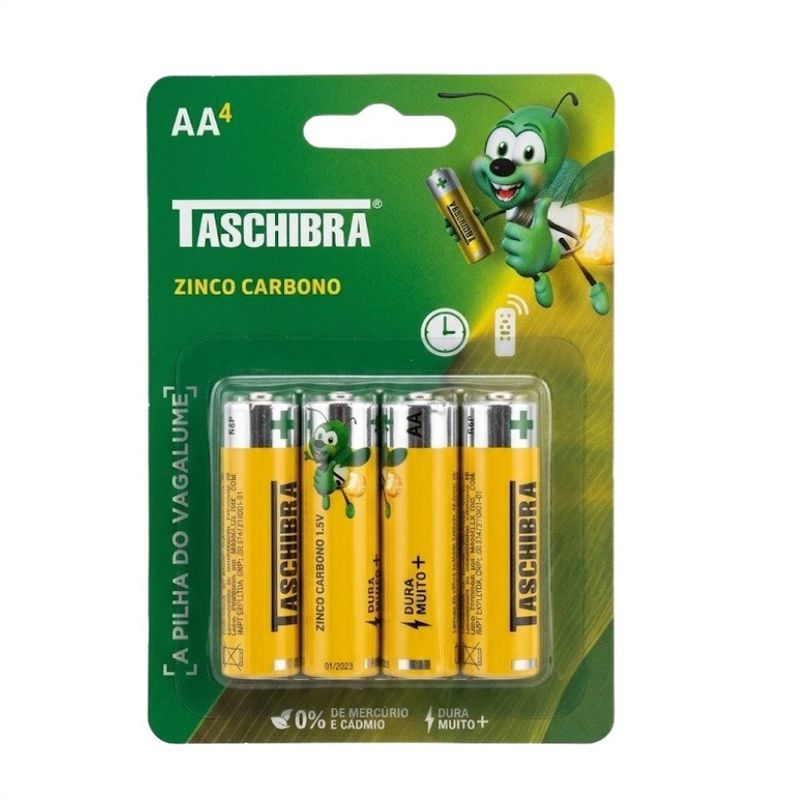 PilhaZinco-CarbonoAATaschibra4Unidades-170797