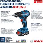 ParafusadeiraeFuradeiraProfissionalaBateriaGSB185-LIBosch18V-135931