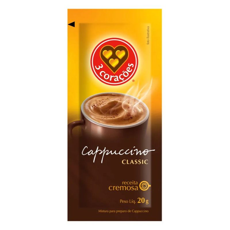 CappuccinoSacheClassic3Coracoes20gCappuccinoSancheClassic3Coracoes20g-171556