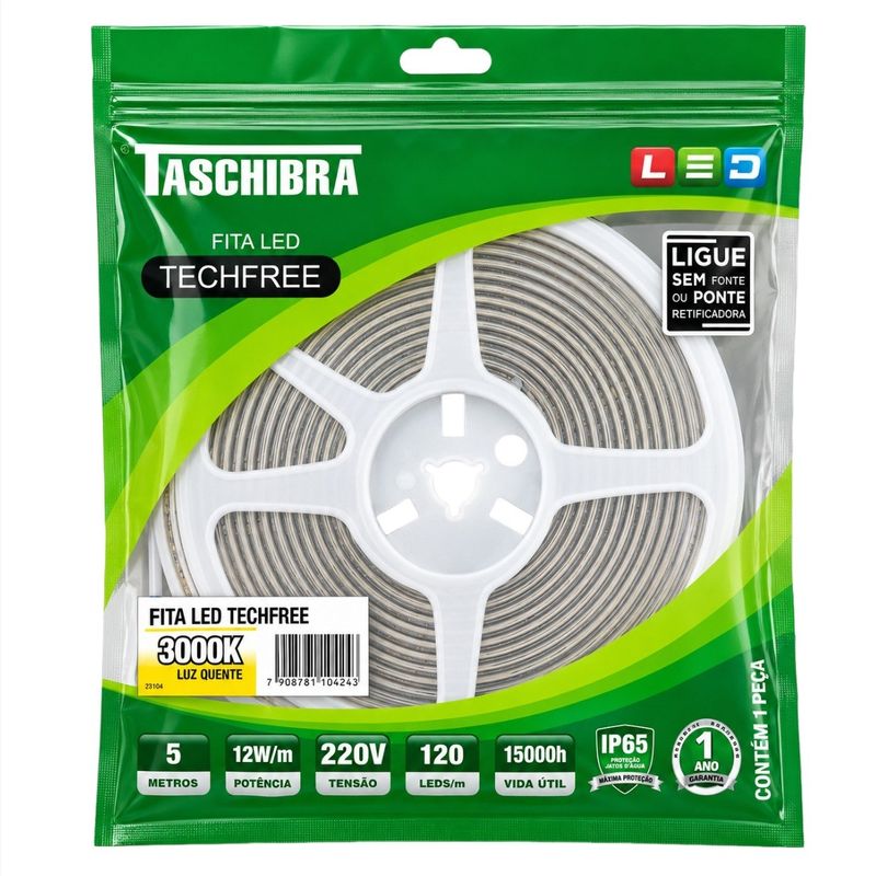 FitadeLed5mTaschibra12W3000K220V-171665
