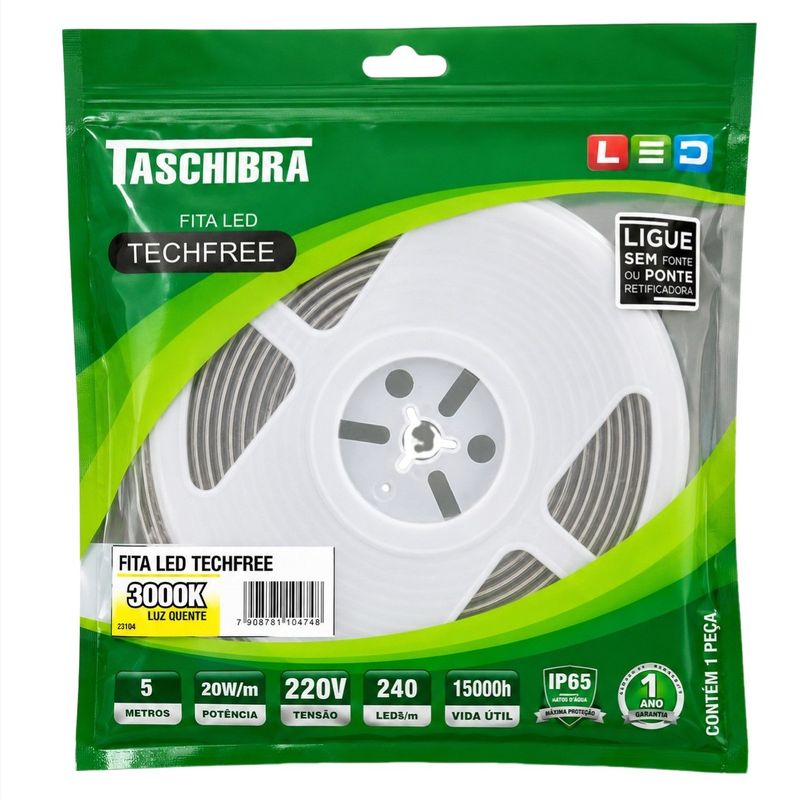 FitadeLed5mTaschibra20W3000K220V-171673