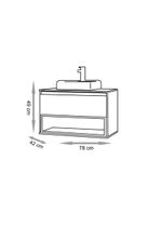 GabineteparaBanheiroSuspensoFabribamIsadoraGrigiocomCatedral78cm-148278