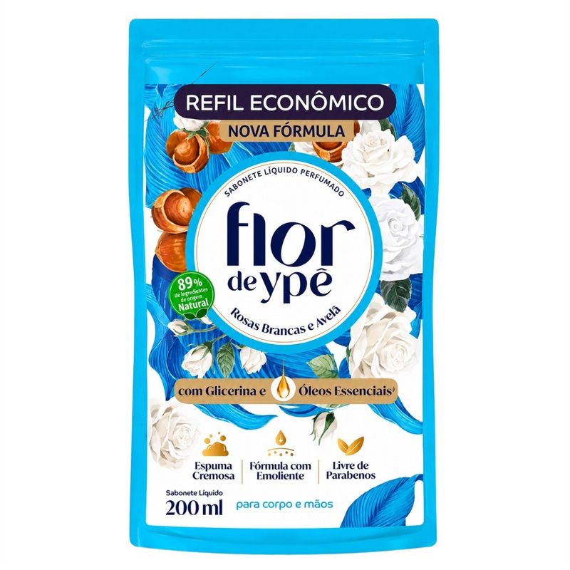 RefildeSaboneteLiquidoRosaseAvelaYpe200ml-172099