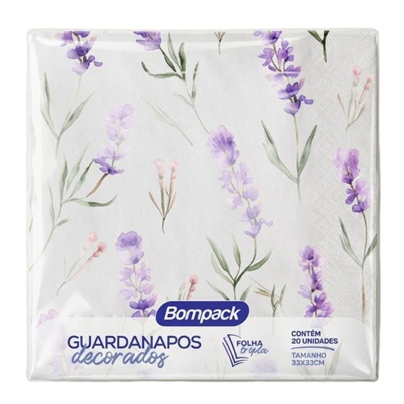GuardanapoLavandaBompackcom20Folhas-172163