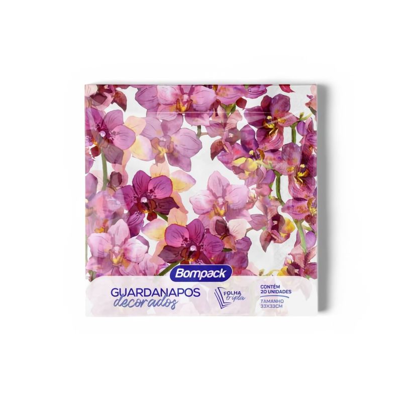 GuardanapoOrquideasRoxasBompackcom20unidades-143407