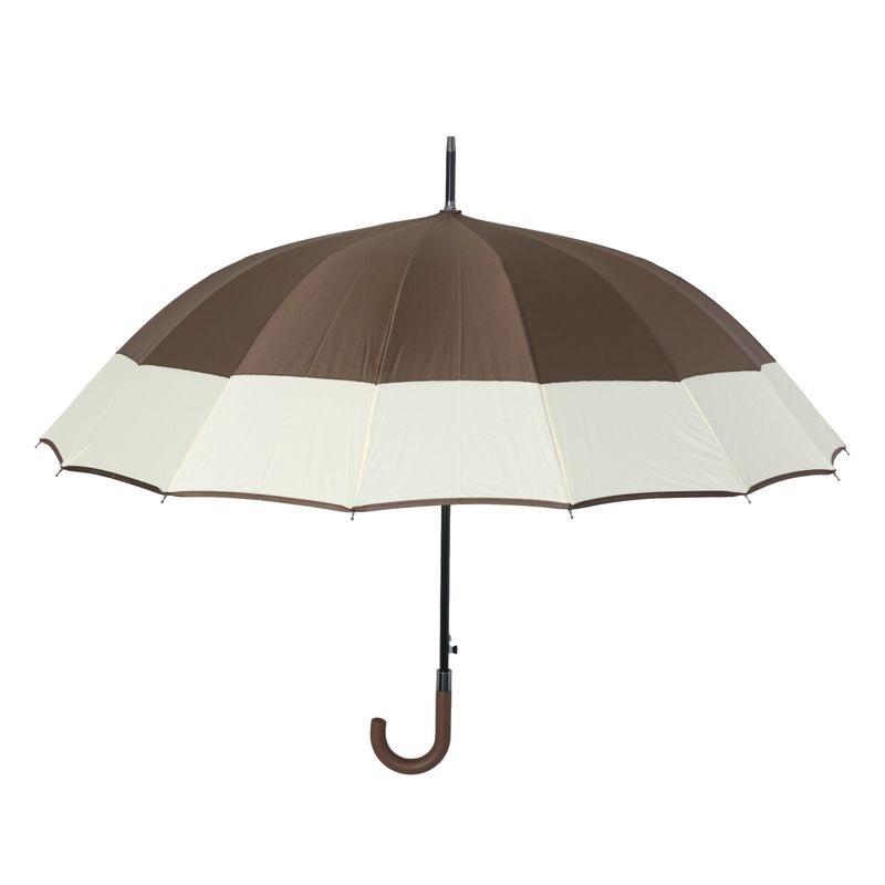 Guarda-ChuvaAutomaticoNewproMarromeBranco112cm-172593