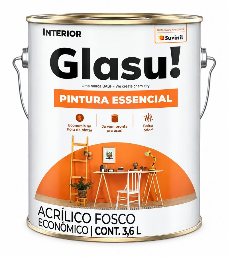 TintaAcrilicaFoscaPinturaEssencialPalhaGlasu36L-173663