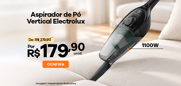 Aspirador de Pó Vertical PowerSpeed Plus Electrolux 1100W 220V