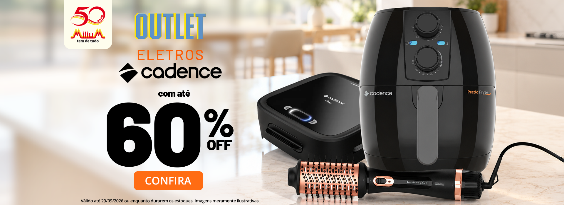 ELETROS CADENCE COM ATÉ 60% OFF